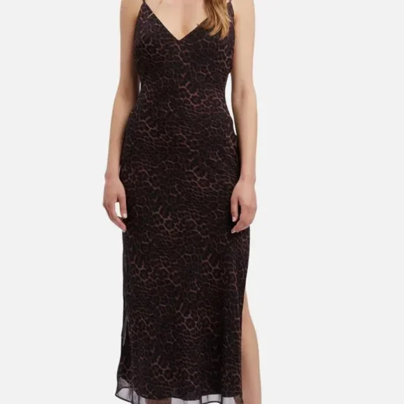 Leopard Print Bardot Cocktail Slip Dress Bardot Lissett Printed Mini Dress  In Brown Leopard REVOLVE